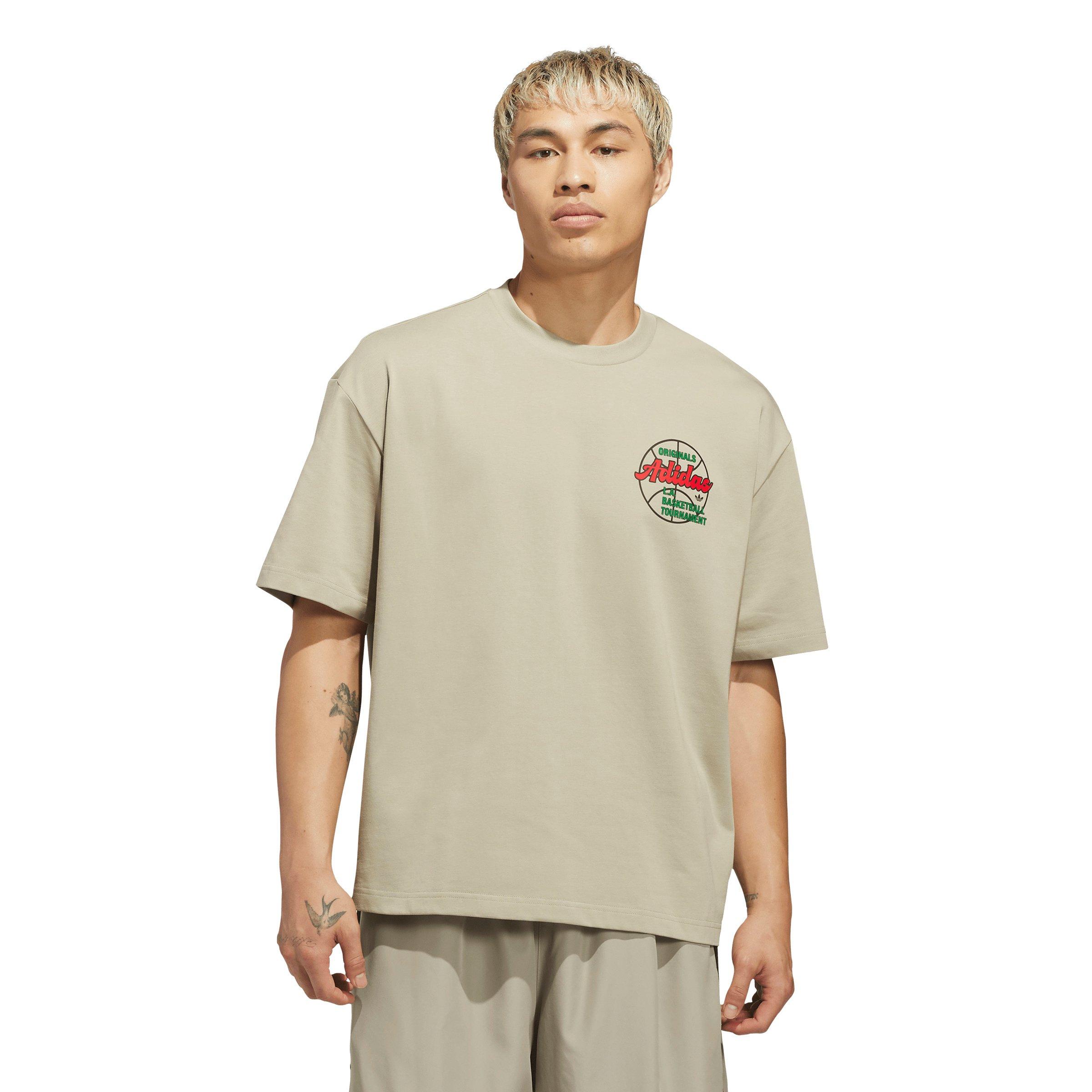 adidas Originals Mens Basketball Tournament TShirt  Khaki